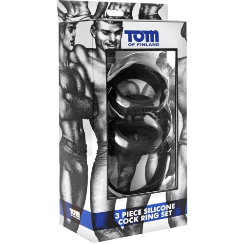 Tom of Finland 3 Piece Silicone Cock Ring Set - эрекционные кольца: Производитель Tom Of Finland