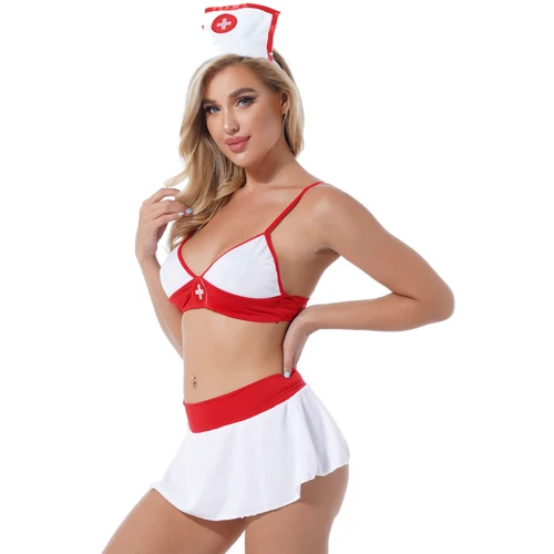 Игровой костюм Медсестра NDS 225 White/Red M/L (23609) фото 8