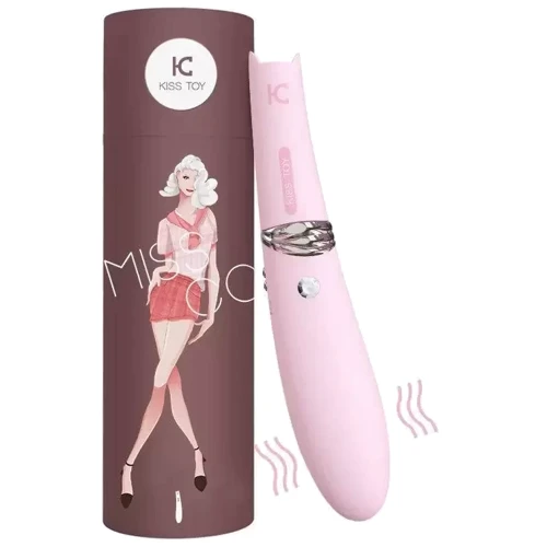 Вакуумный стимулятор с вибрацией KisToy Miss CC Pink: Длина, см 18.5