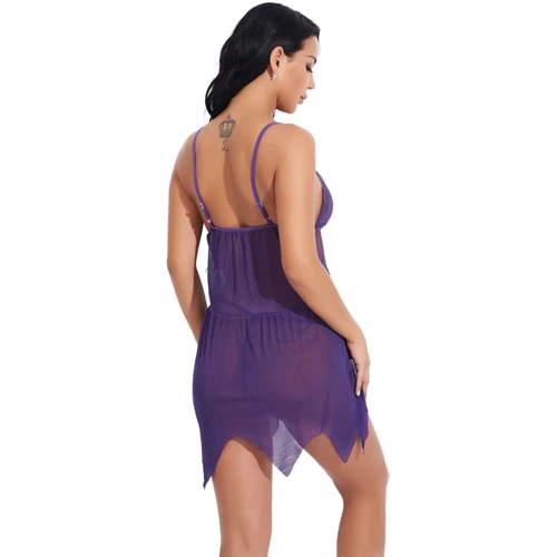 Пеньюар NDS 3372-5 One Size Рurple (23895): Декор Кружево, Бант