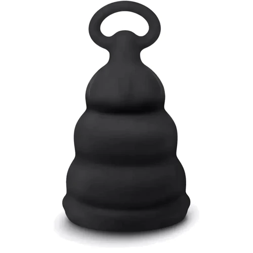 Силиконовая менструальная чаша с защитой от протечек Gvibe Gcup Black, 10 мл (чёрный) фото 16