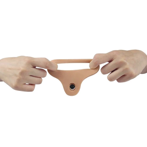 Насадка для двойного проникновения LoveToy The Ultra Soft Double Vibrating Flesh 6.25": Материал TPE (термопластичный эластомер)