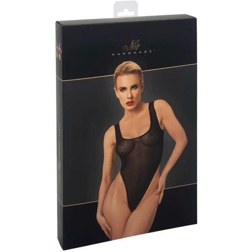 Боди Noir Handmade F322 Paparazzi elastic mesh body Black, S: Вид Боди