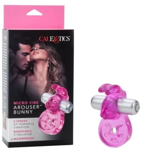 Ерекційне віброкільце CalExotics Micro Vibe Arouser Bunny фото 4