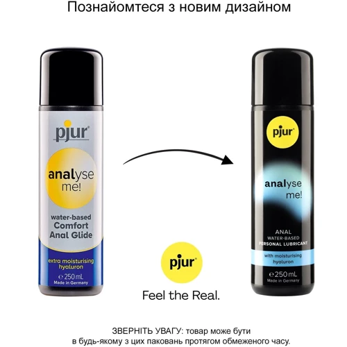 Анальная смазка pjur analyse me! Comfort water glide 250 мл на водной основе с гиалуроном: Тип Анальные