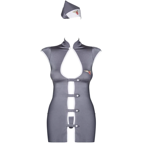 Костюм стюардеси Obsessive Stewardess grey S/M: Тип Стюардессы