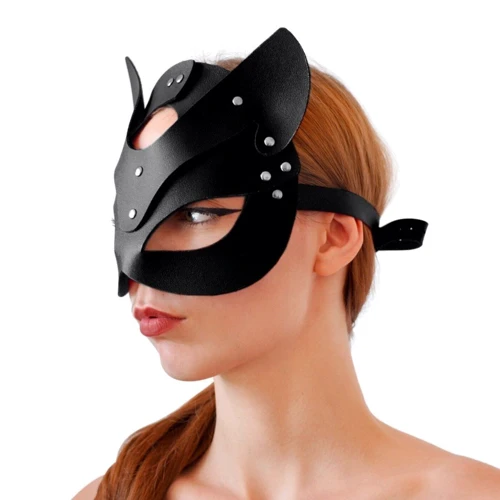 Маска Кошечки Art of Sex - Cat Mask (черный): Цвет черный
