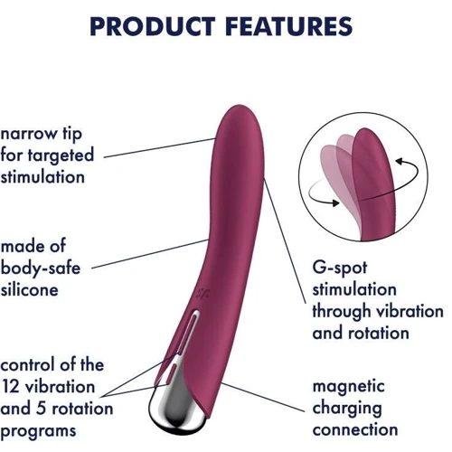 Вібратор Satisfyer Spinning Vibe 1 Red: Призначення Для точки ДЖИ