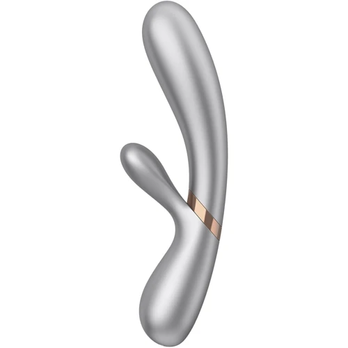 Смарт вібратор-кролик із підігрівом Satisfyer Hot Lover Silver: Тип управління кнопкове