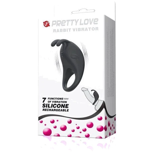 Кільце ерекційне серії Pretty Love - RABBIT VIBRATOR, BI-210152 фото 4
