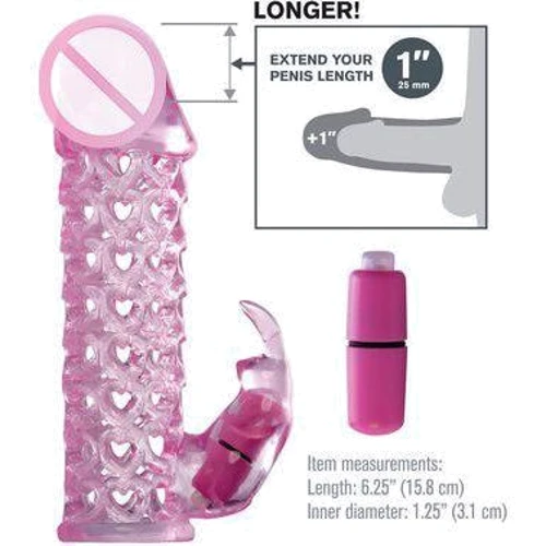 Вибронасадка для увеличения члена Fx Vibrating Couples Cage Pink: Назначение Для увеличения