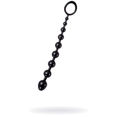 Анальний ланцюжок Toyfa A-Toys Anal Beads M-Seiz, чорний