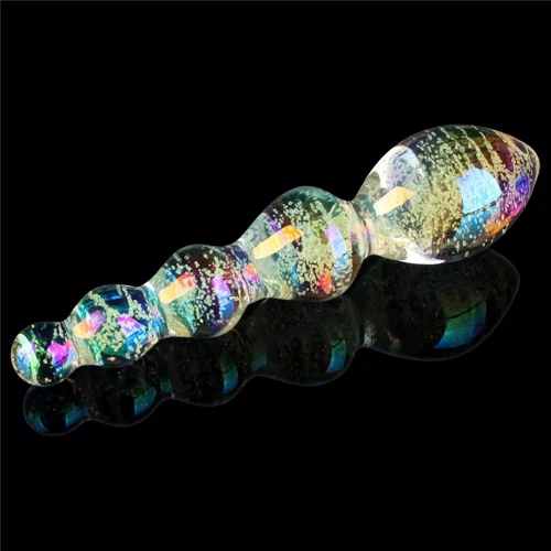 Фаллоимитатор LoveToy Twilight Gleam Glow-in-the-dark Glass Dildo Tantalizing Orbs: Диаметр, см 3.8