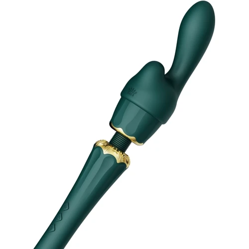 Вібромасажер з насадками Zalo - Kyro Wand Turquoise Green: Призначення Кліторальні