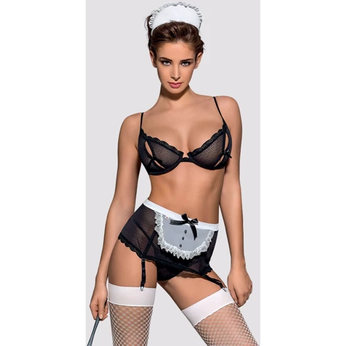 Костюм покоївки Obsessive Maidme set L/XL: Вид Костюмы