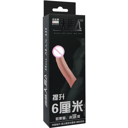 Насадка на пеніс LYBAILE Sex Toys Big Man 6" Flesh: Для кого Для мужчин
