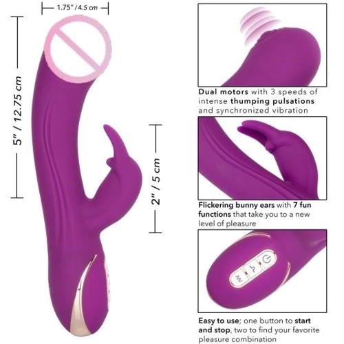 Вибратор кролик CalExotic Jack Rabbit Signature Silicone Thumping Rabbit: Для кого Для женщин