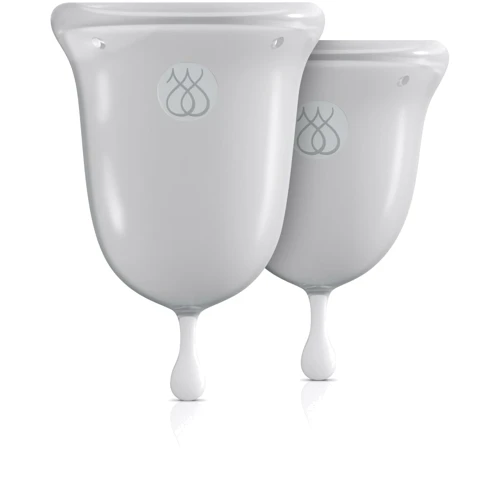 Набір менструальних чаш Jimmyjane Menstrual Cups, 14 мл і 21 мл, прозорий