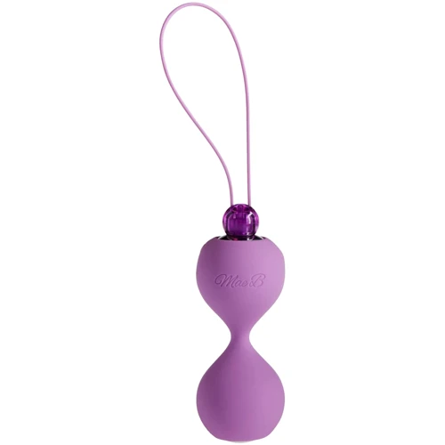 Вагінальні кульки з вібрацією Mae B Soft Touch Vibr Love Balls, 3,5 см, фіолетовий