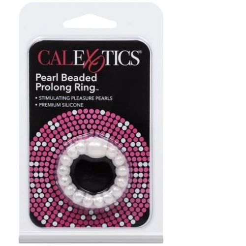 Кільце на пеніс Pearl Beaded Prolong Ring, білий фото 4