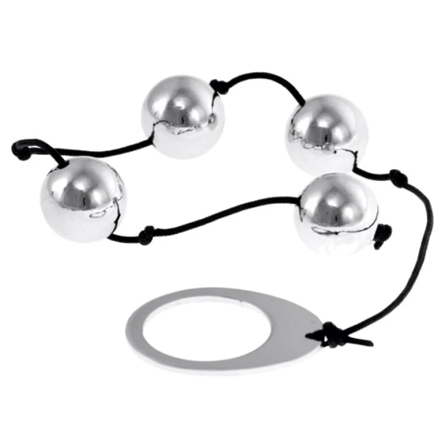 Анальные бусы Kinx Heavy Metal Anal Beads Silver, 22.5x2 см