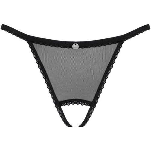 Трусики стринги с разрезом Obsessive Celia Noir black XL/2XL: Для кого Для женщин