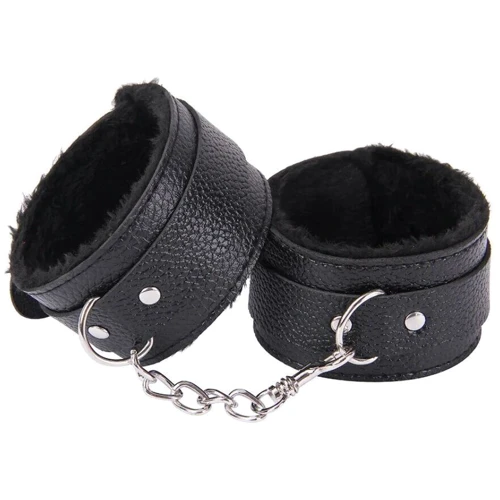 Оковы с мехом SKN-C053, BLACK