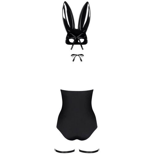 Костюм зайчика Obsessive Bunny black S/M: Матеріал Полиамид