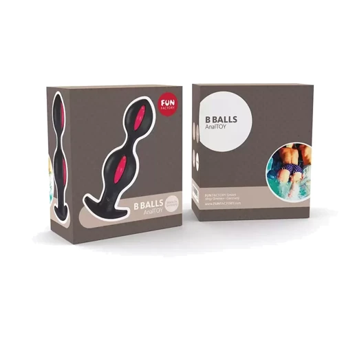Анальные шарики Fun Factory B BALLS raspberry - black: Наличие вибрации Нет
