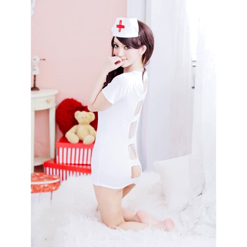 Ігровий костюм Медсестра NDS 3021 White/Red M/L (13973): Розмір Универсальный