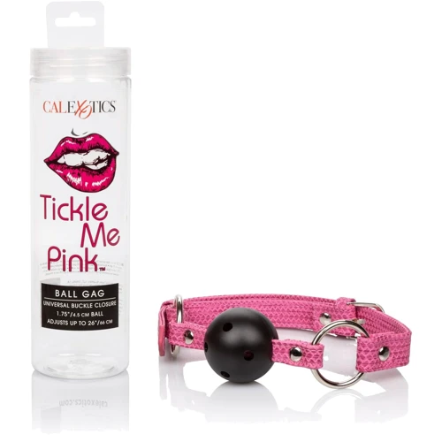 CalExotics Tickle Me Pink Ball Gag - кляп с шариком фото 5