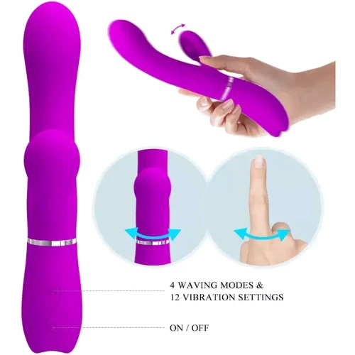 Вібратор Pretty Love Clitoris Vibrator Pink: Тип управління кнопкове