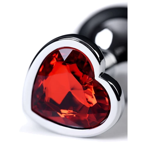 Анальная пробка с кристаллом Metal By Toyfa Silver anal plug ruby: Тип Анальные пробки