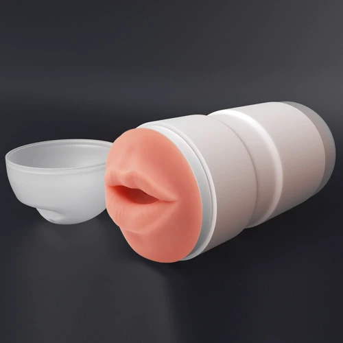 Мастурбатор LoveToy Sex In A Can Mouth Lotus Tunnel Vibrating: Материал Киберкожа