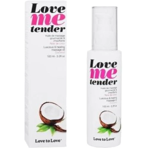 Масажне масло Love To Love LOVE ME TENDER Noix De Coco (100 мл) натуральне без консервантів