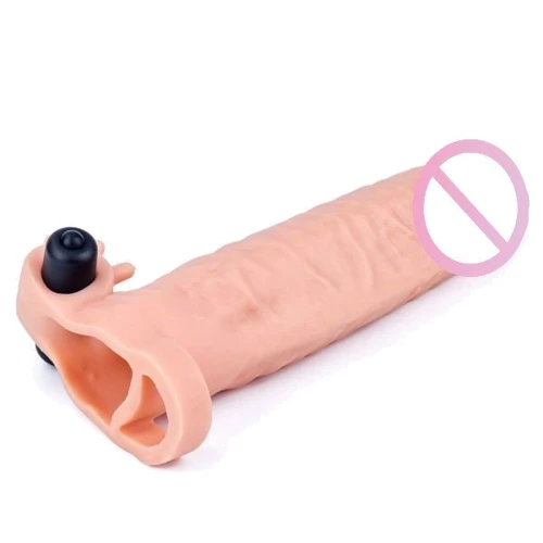 Насадка с вибрацией LoveToy Pleasure X-Tender Vibrating Penis Sleeve Flesh Add 2", Flesh: Наличие вибрации Есть