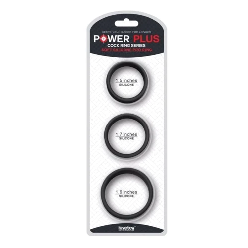 Набор эрекционных колец LoveToy Power Plus Cock Ring Series: Производитель LOVETOY