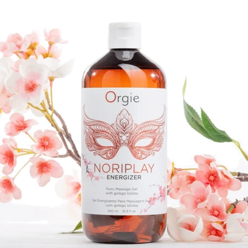 Гель для NURU-масажу Orgie – Noriplay Energizer (500 мл), екстракт гінкго білоба, захисне простирадло: Ефект Увлажняющий