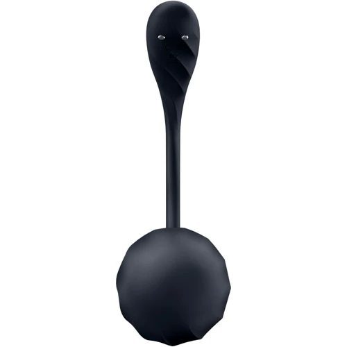 Віброяйце Satisfyer Ribbed Petal Connect App Black: Довжина, см 11