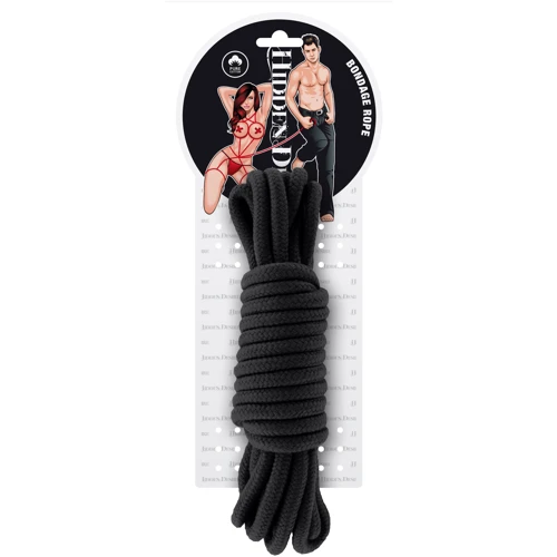 Hidden Desire Bondage Rope 5 meter - веревка для связывания, 5 м, черный: Цвет черный