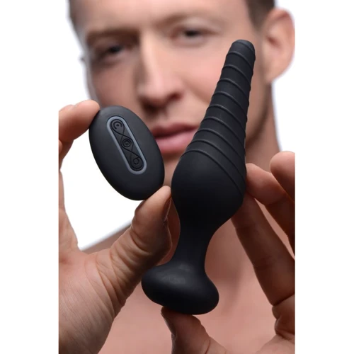 Анальная пробка Silicone Vibrating Anal Plug with Remote Control с дистанционным управлением фото 5