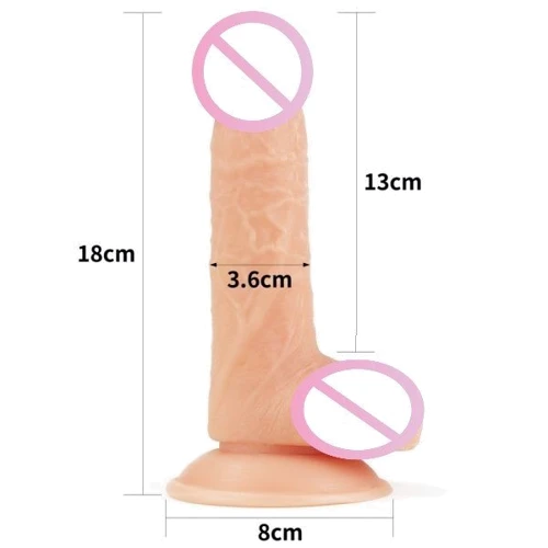 Фалоімітатор Lovetoy 7" The Ultra Soft Dude, Flesh: Тип Реалистичные