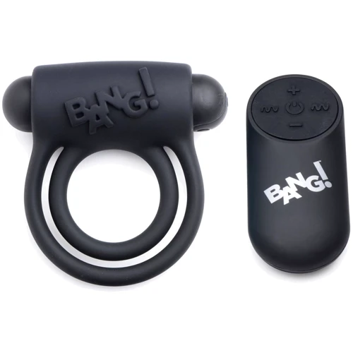 Эрекционное кольцо BANG! Remote Control Vibrating Cock Ring & Bullet