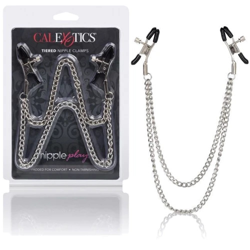 Зажимы для сосков Tiered Nipple Clamps: Цвет серебристый