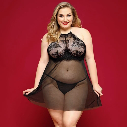 Сексуальний пеньюар із стрінгами JSY P91157 Plus Size