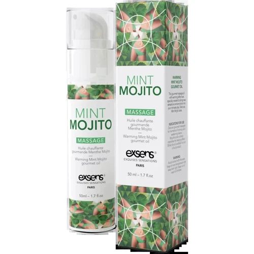 Розпродаж! Масажне масло EXSENS Mojito 50мл розігріває (термін придатності 02.2021)