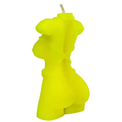 Свеча LOVE FLAME - Shibari II Yellow Fluor, CPS13-YELLOW: Цвет желтый