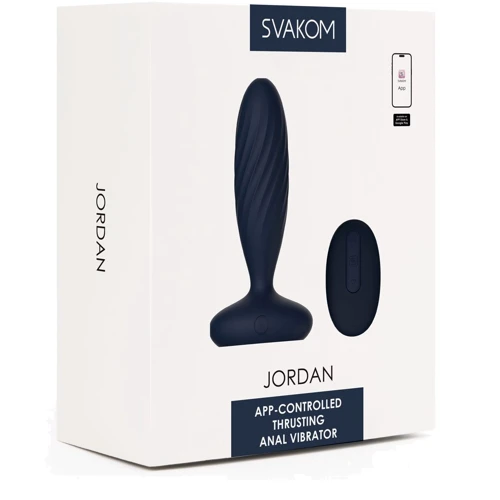 Анальная пробка G Svakom Jordan Navy Blue: Материал Силикон