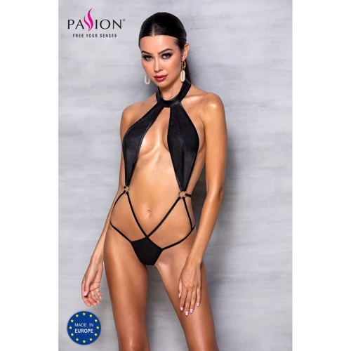 Боди-халтер из экокожи Passion JANNIES BODY Black L/XL: Для кого Для женщин