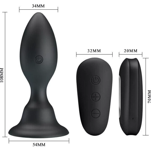 Анальный стимулятор с вибрацией MR PLAY - VIBRATING ANAL PLUG, BI-040076W-MR: Наличие вибрации Есть
